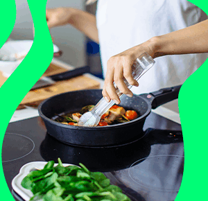 Aprenda fazer receitas saudáveis, rápidas, práticas e sem bagunça na cozinha.